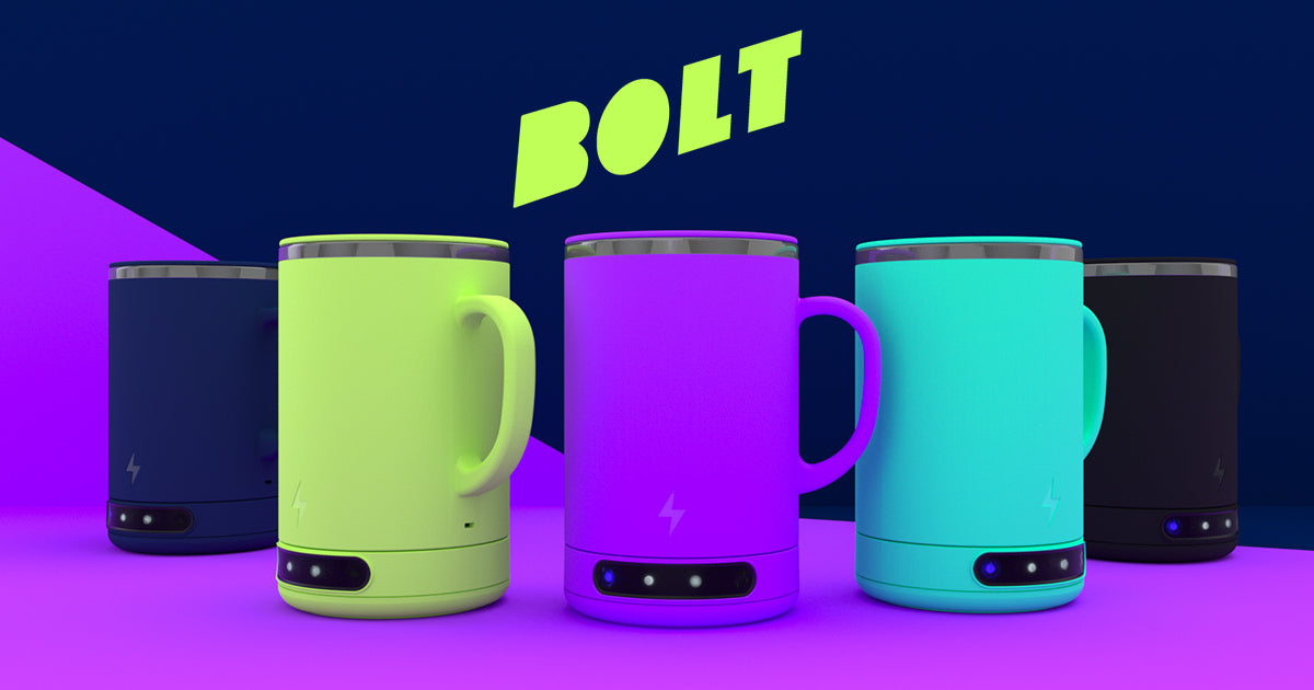 BOLT Heated Mug - The only heated mug you can put in the